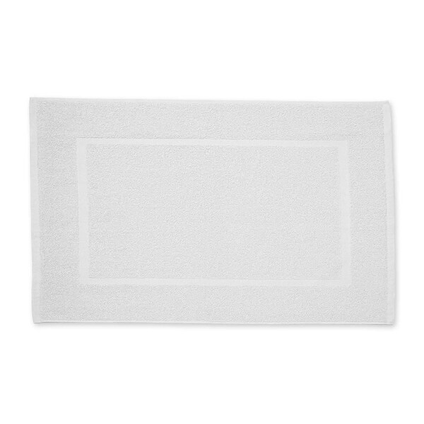 Martex By Westpoint Hospitality White Bath Mat, 20 x 34, 105lbs, 12PK